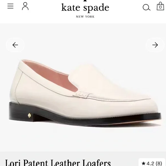 Kate Spade Lori Patent Leather Loafers 6.5 - Never worn with original box - Picture 4 of 9